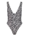 Bella Swimsuit - Leopard Black & White