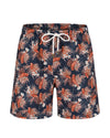 Men Swim Shorts - Classic Navy Blue Lionfish